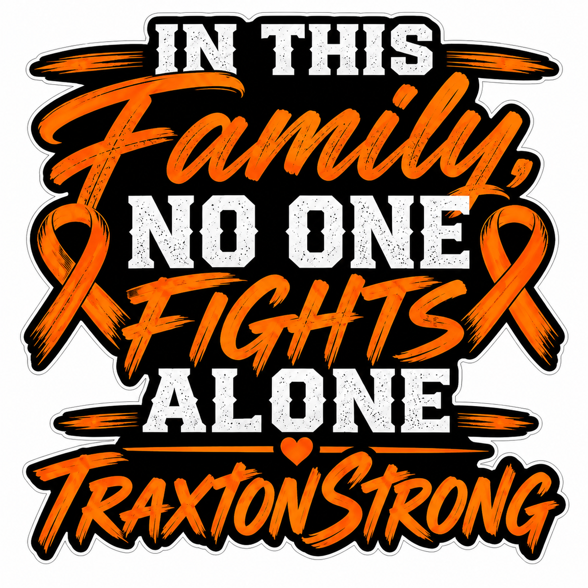 Traxton Strong Family ECONOMY Customer Decal Economy Bulk Decals (sqd.1)