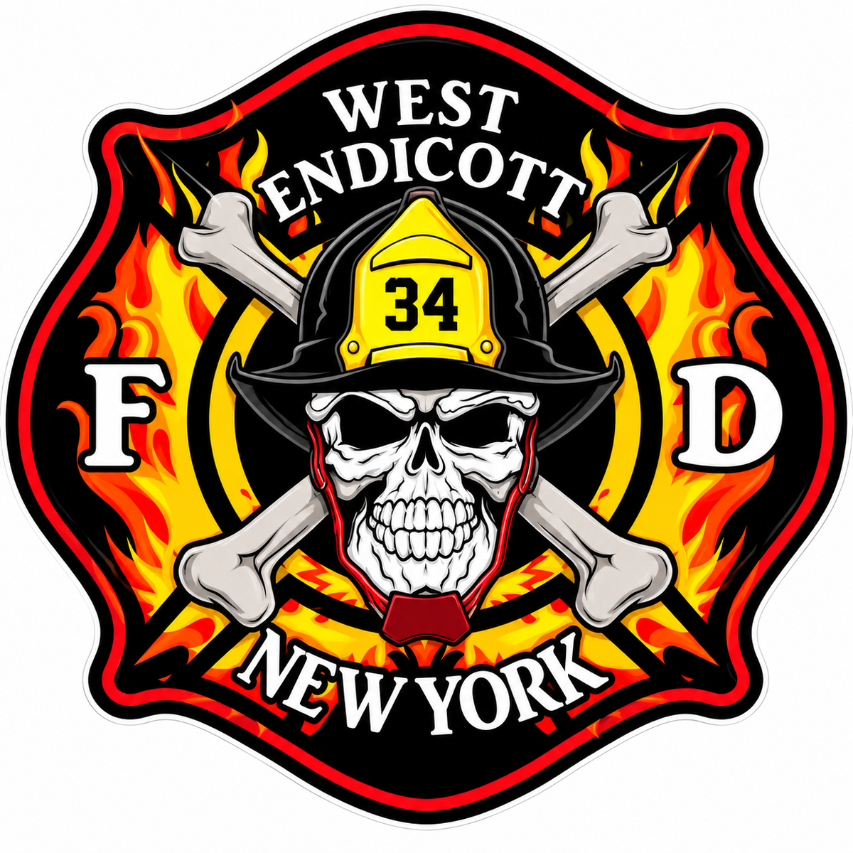 West Endicott ECONOMY Customer Decal Economy Bulk Decals (sqd.1)