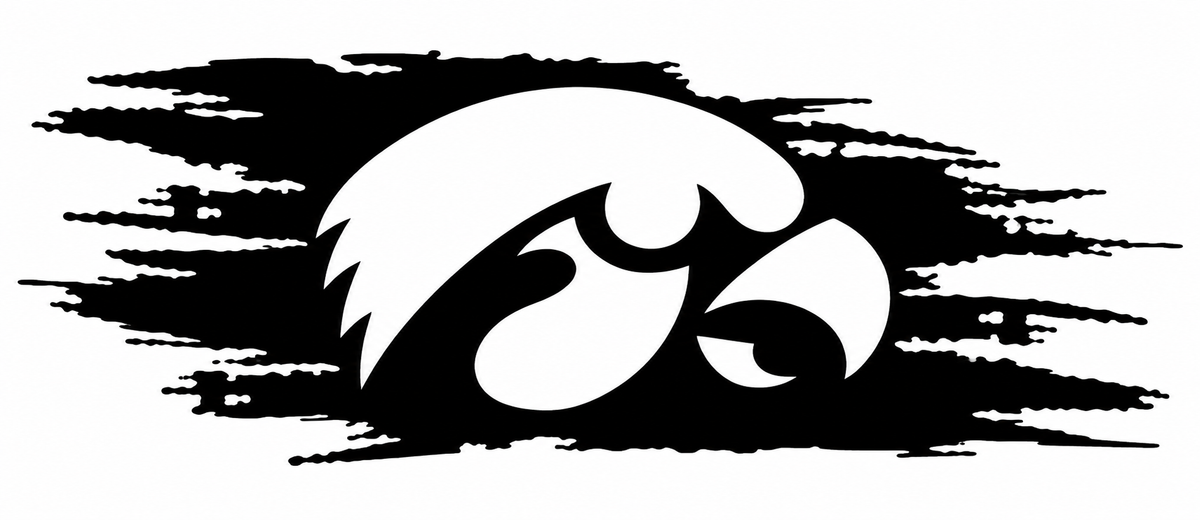 Black Hawkeye Design PREMIUM Customer Window or Helmet Decal (rct.1)