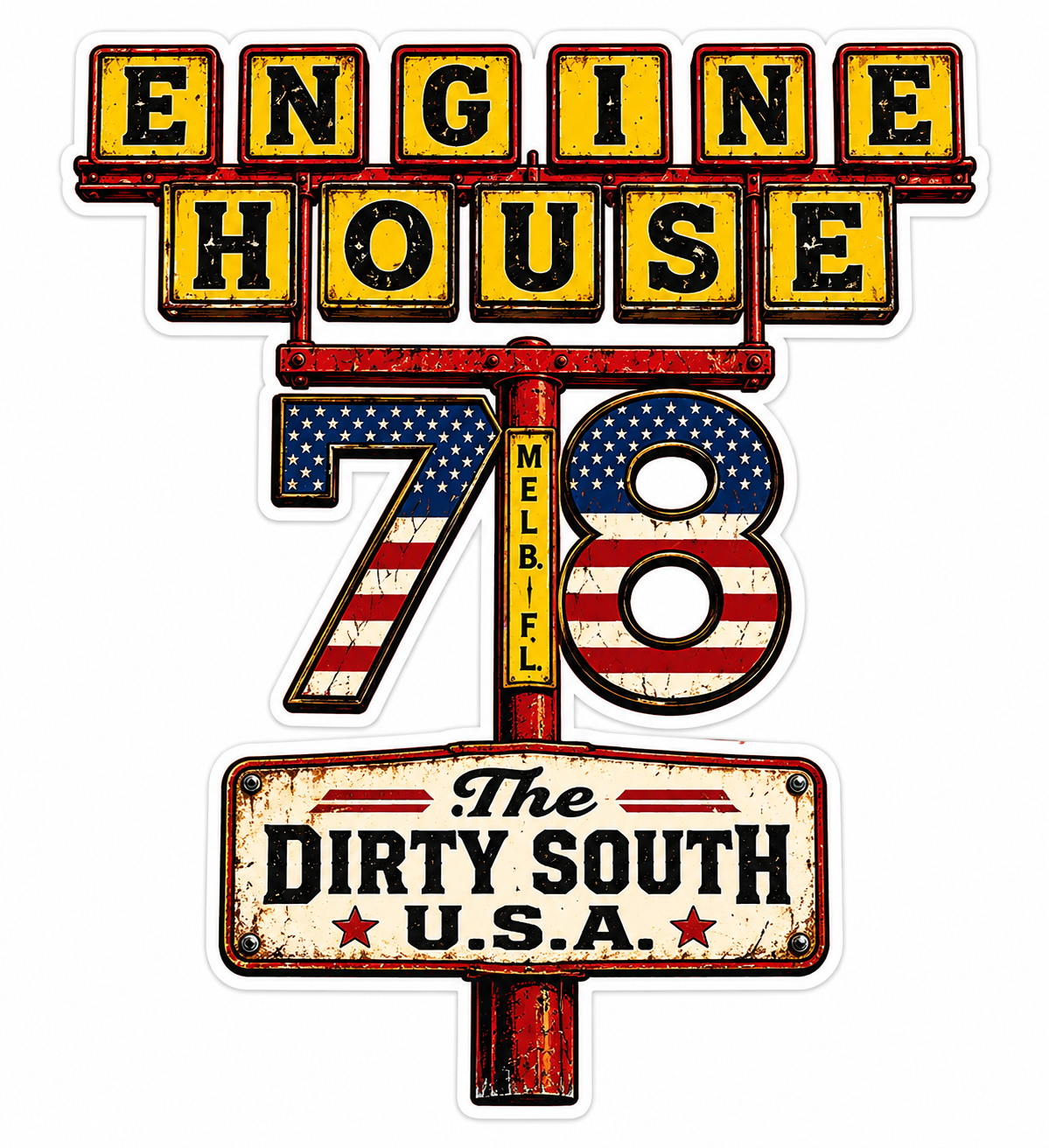 78 Dirty South PREMIUM Customer Window or Helmet Decal (sqd.1)