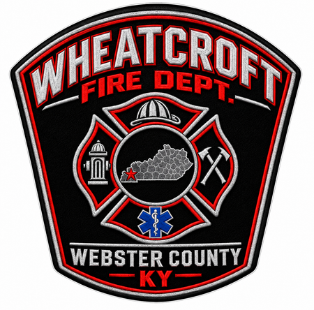 Wheatcroft Fire Dept ECONOMY Customer Decal Economy Bulk Decals (sqd.1)