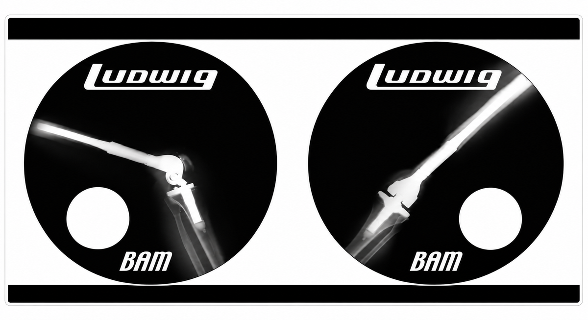 Ludwig Bam PREMIUM Customer Window or Helmet Decal (rct.1)