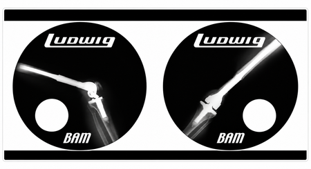 Ludwig Bam PREMIUM Customer Window or Helmet Decal (rct.1)