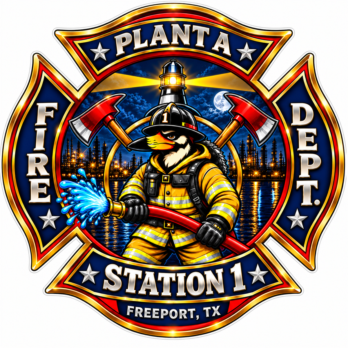 Planta Station 1 PREMIUM Customer Window or Helmet Decal (sqd.1)