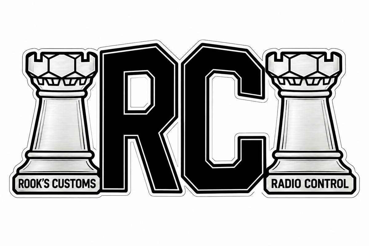 RC Radio PREMIUM Customer Window or Helmet Decal (rct.1)