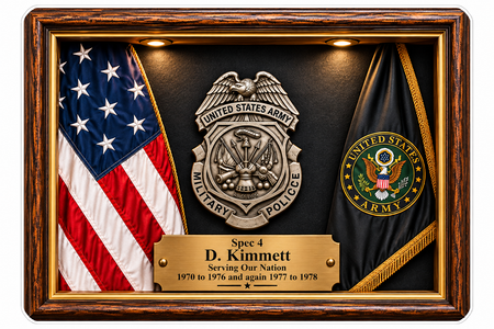 Military Kimmett Shadow Box ECONOMY Customer Decal Packs (rct.1)