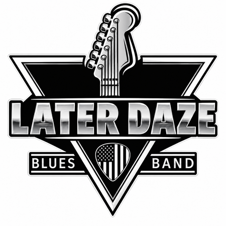 Later Daze Guitar PREMIUM Customer Window or Helmet Decal (sqd.1)