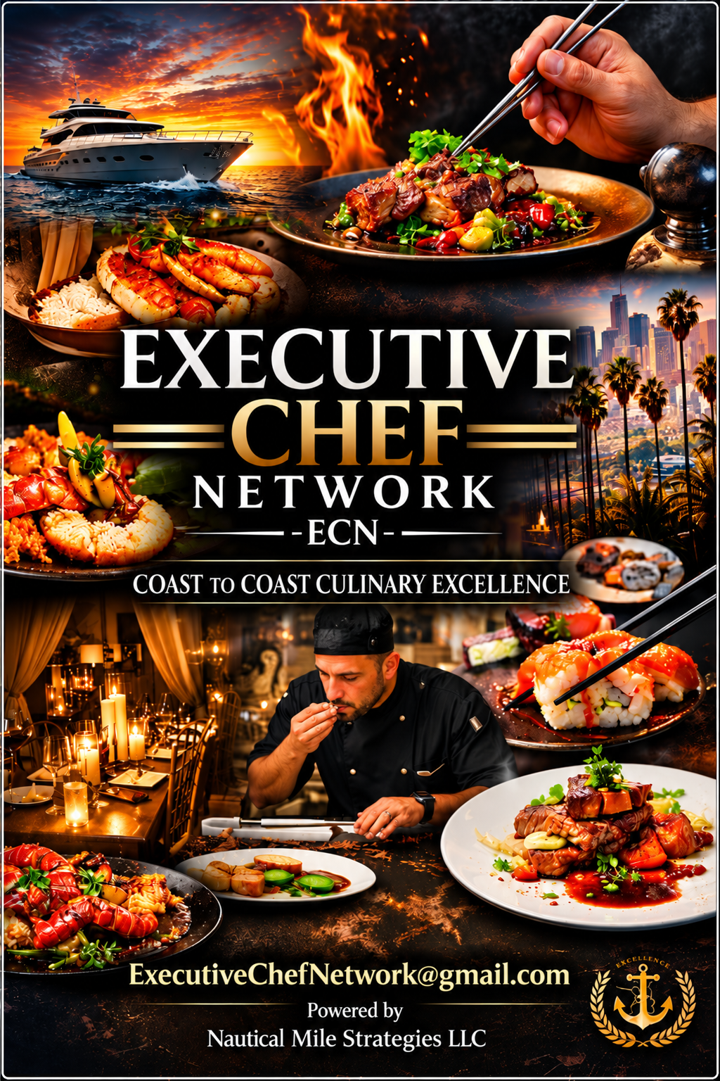 Executive Chef Network ECONOMY Customer Decal Economy Bulk Decals (sqd.1)