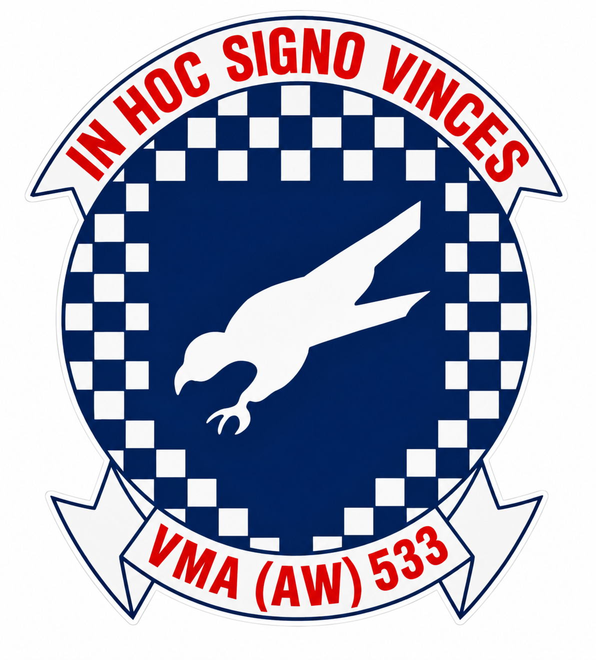 In Hoc Signo Vinces PREMIUM Customer Window or Helmet Decal (sqd.1)