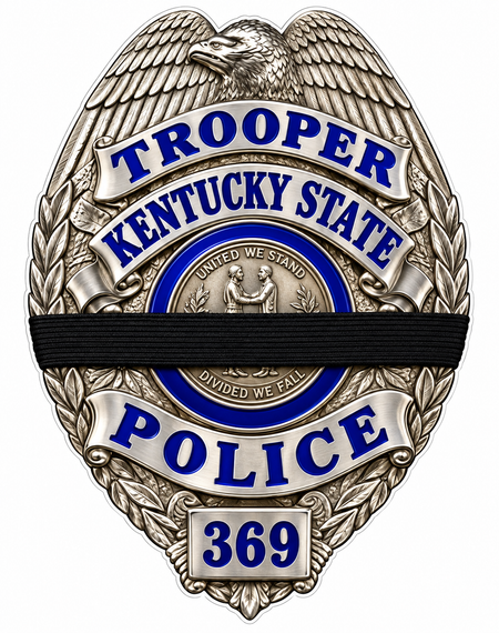 Kentucky State Police Badge PREMIUM Customer Window or Helmet Decal (sqd.1)