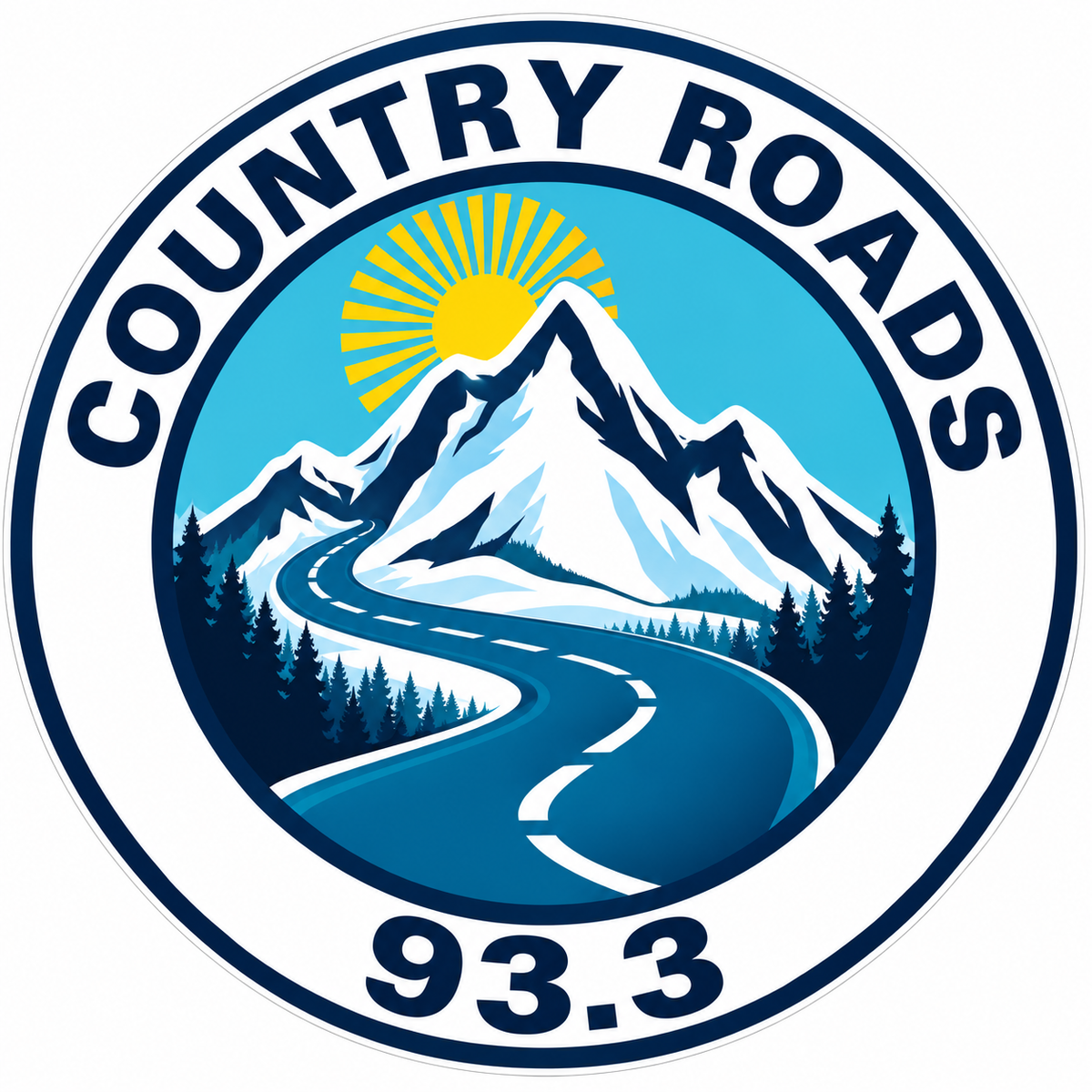 Country Road 933 PREMIUM Customer Window or Helmet Decal (sqd.1)