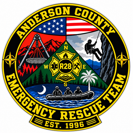 Anderson County Emergency PREMIUM Customer Window or Helmet Decal (sqd.1)