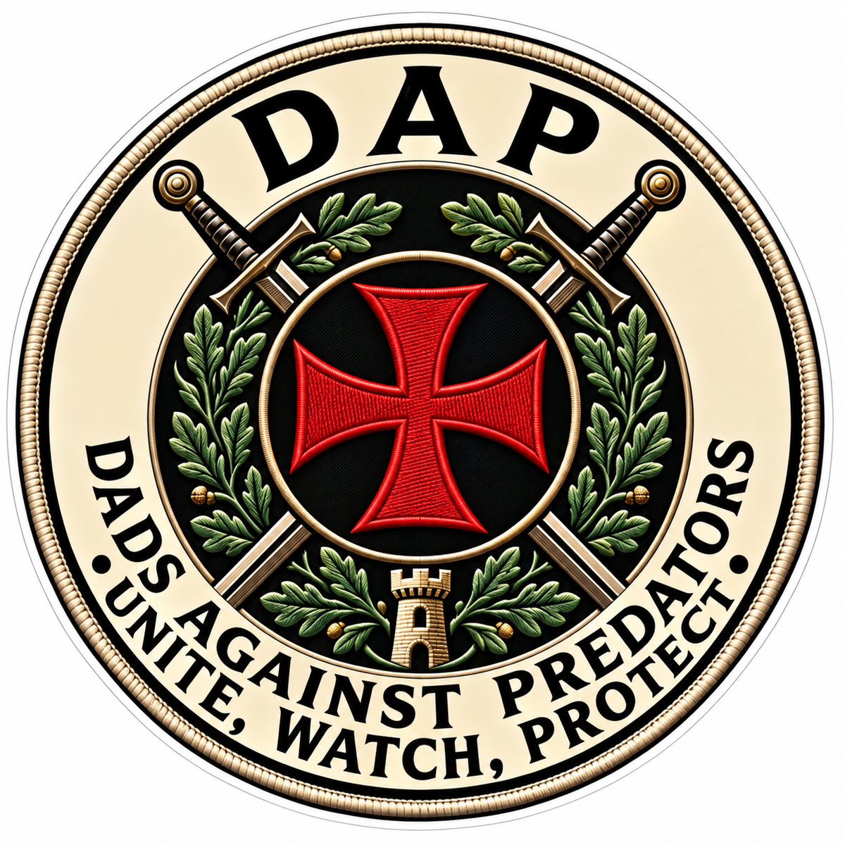 Dads against Predators PREMIUM Customer Window or Helmet Decal (sqd.1)