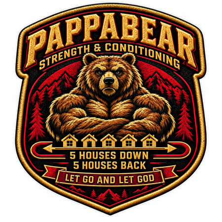 Pappabear Strength ECONOMY Customer Decal Economy Bulk Decals (sqd.1)
