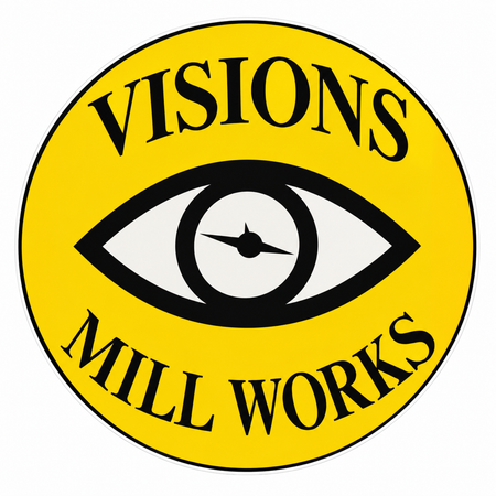 Visions Mill Works PREMIUM Customer Window or Helmet Decal (sqd.1)