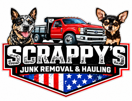 Scrappy's Junk Removal PREMIUM Customer Window or Helmet Decal (rct.1)