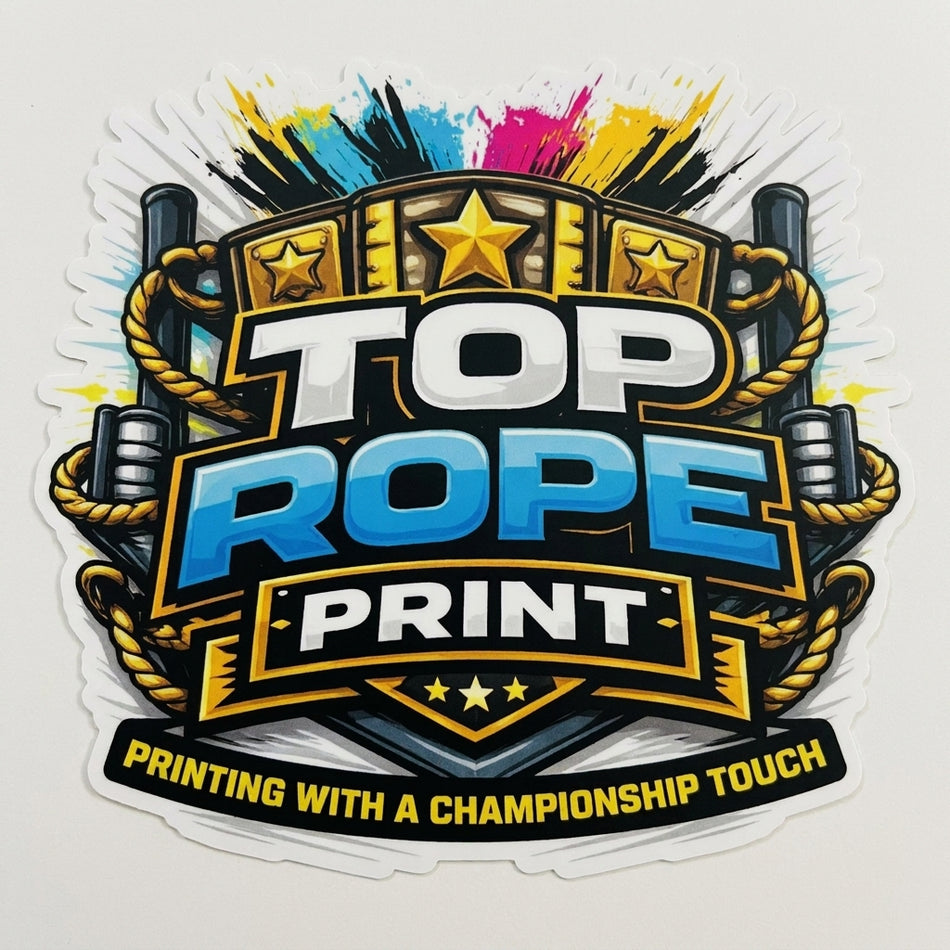 Top Rope Print Window/Helmet Decal or MAGNET (sqd.1)