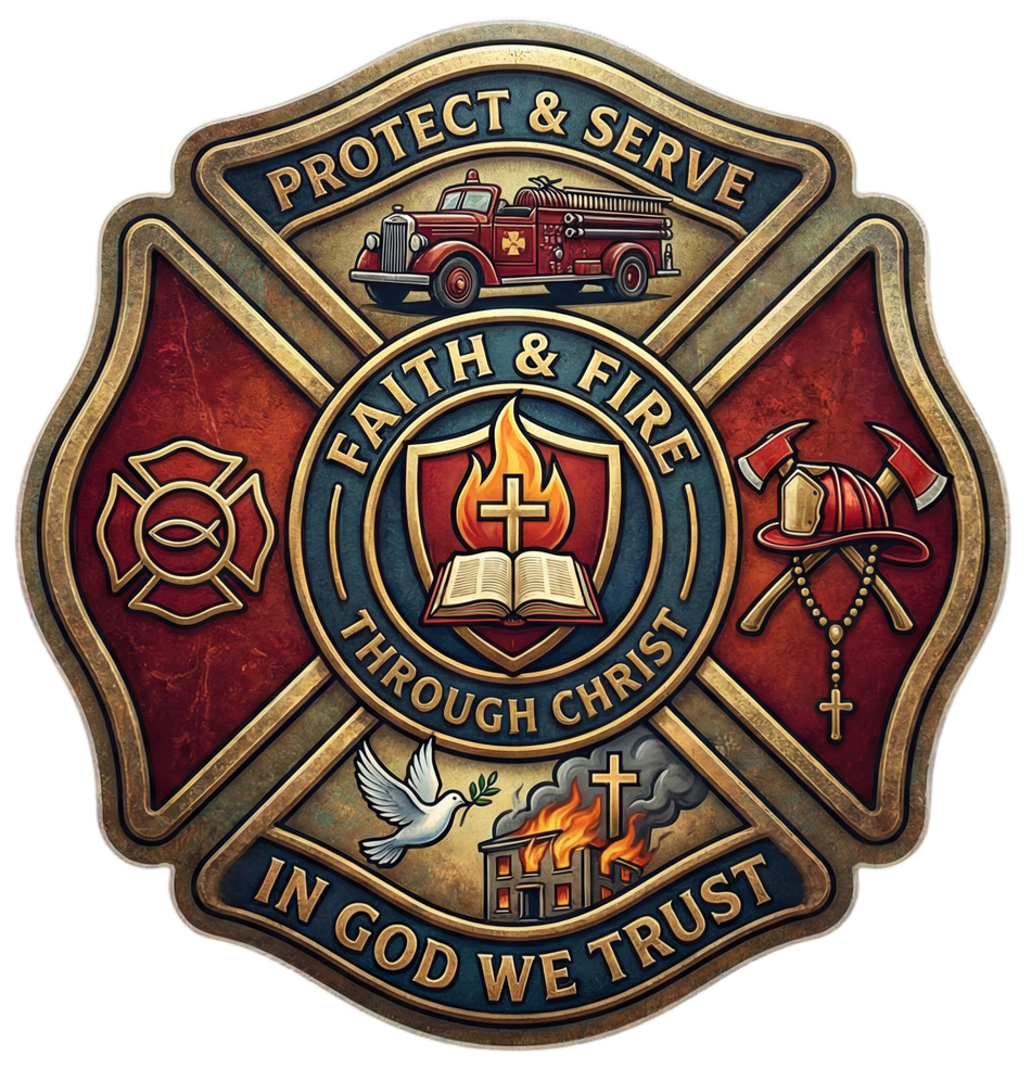 Faith and Fire through Christ Maltese Window/Helmet Decal or MAGNET Tiktok