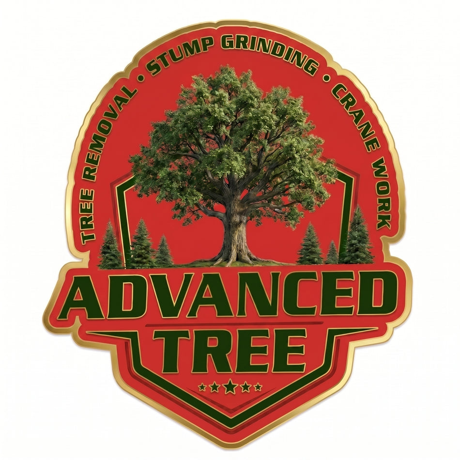 Advanced Tree Red Customer Decal or Magnet (sqd.1)