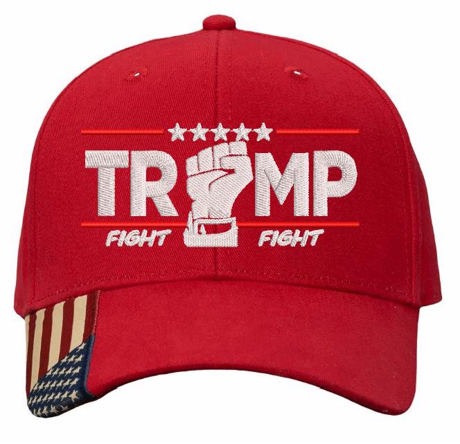 Trump Fist Fight for America Embroidered Adjustable Hat USA300 hat
