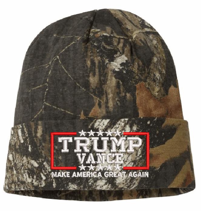 Trump Vance make America Great Camouflage Cuff Embroidered Hat