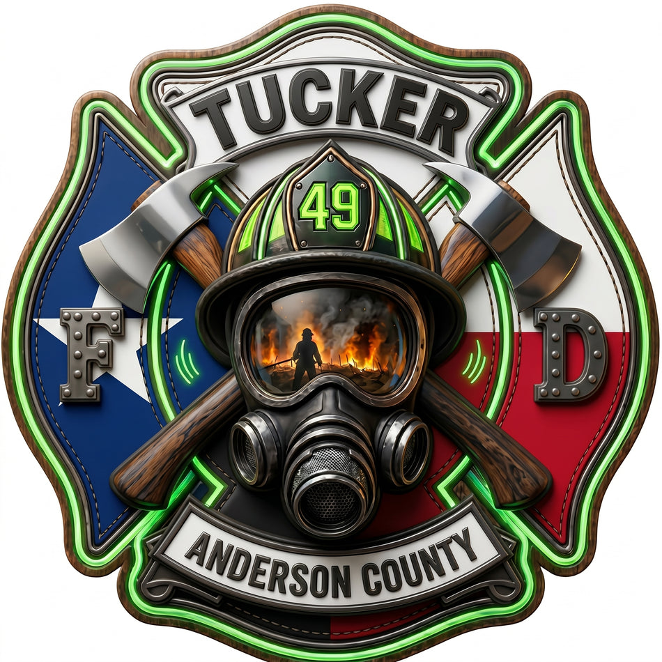 Tucker Anderson County Maltese Window/Helmet Decal or MAGNET (sqd.1)