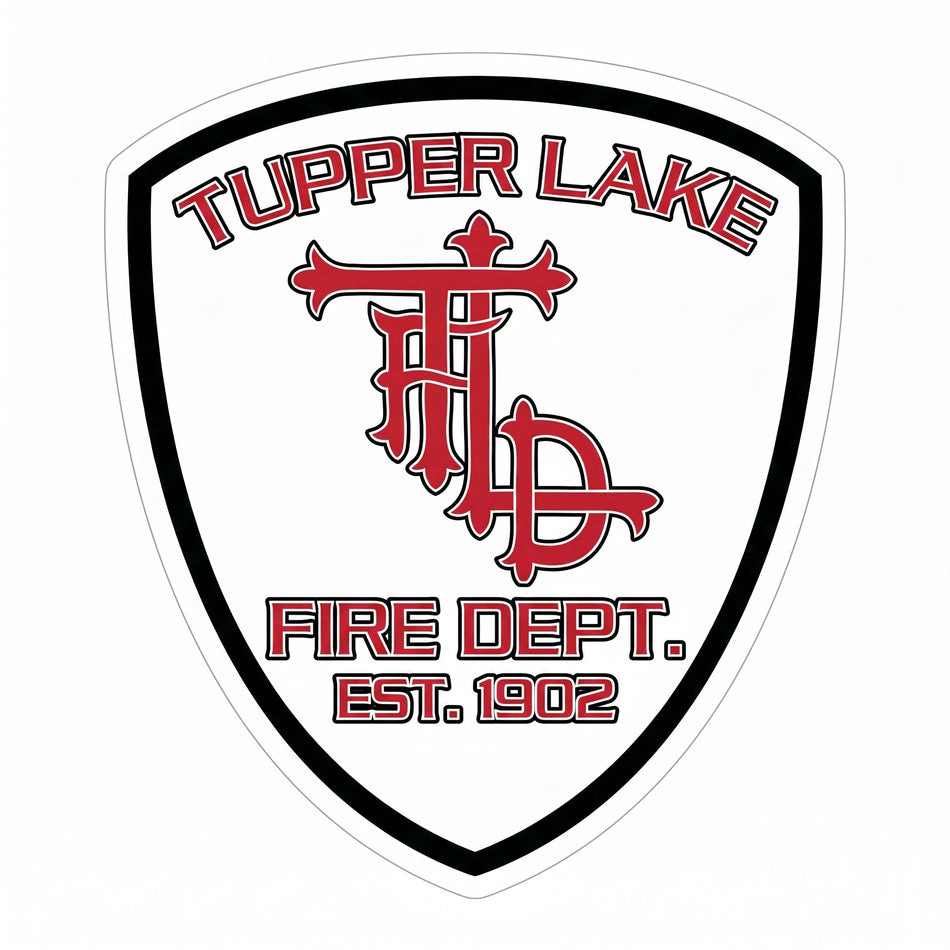 Tupper Lake Fire Department Window/Helmet Decal or MAGNET (sqd.1)