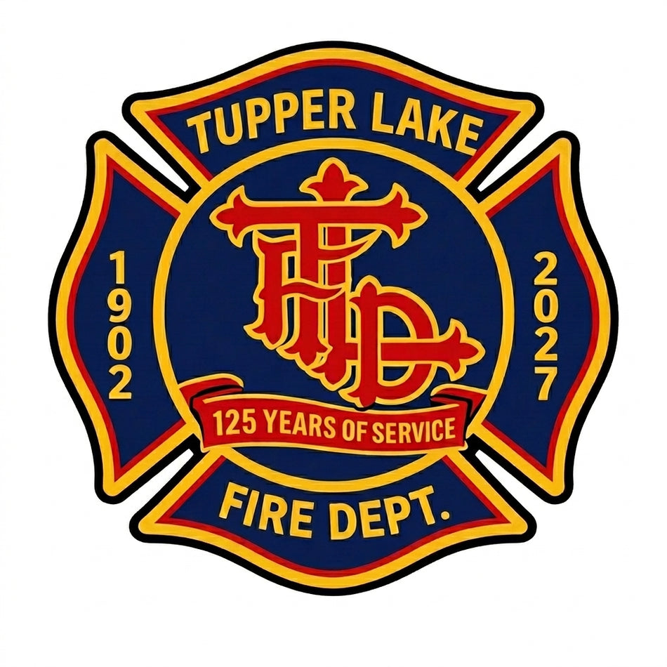 Tupper Lake FD Malese Window/Helmet Decal or MAGNET (sqd.1)