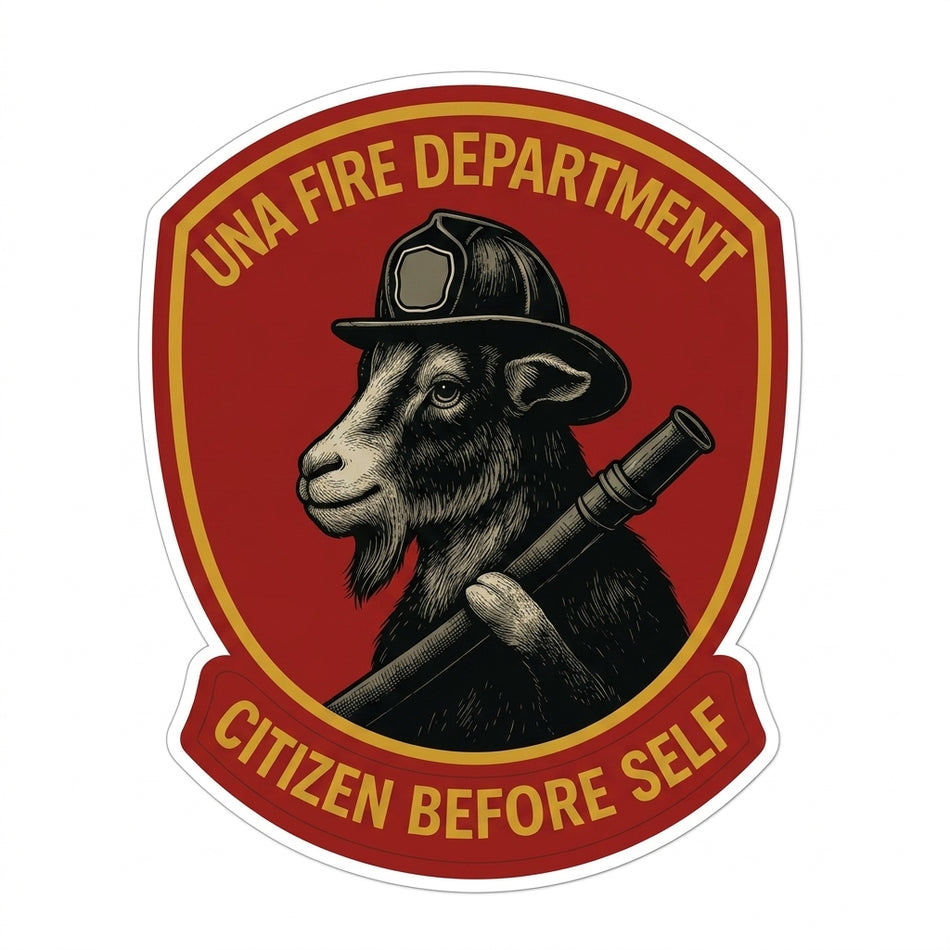 UNA Fire Department Window/Hardhat Decal