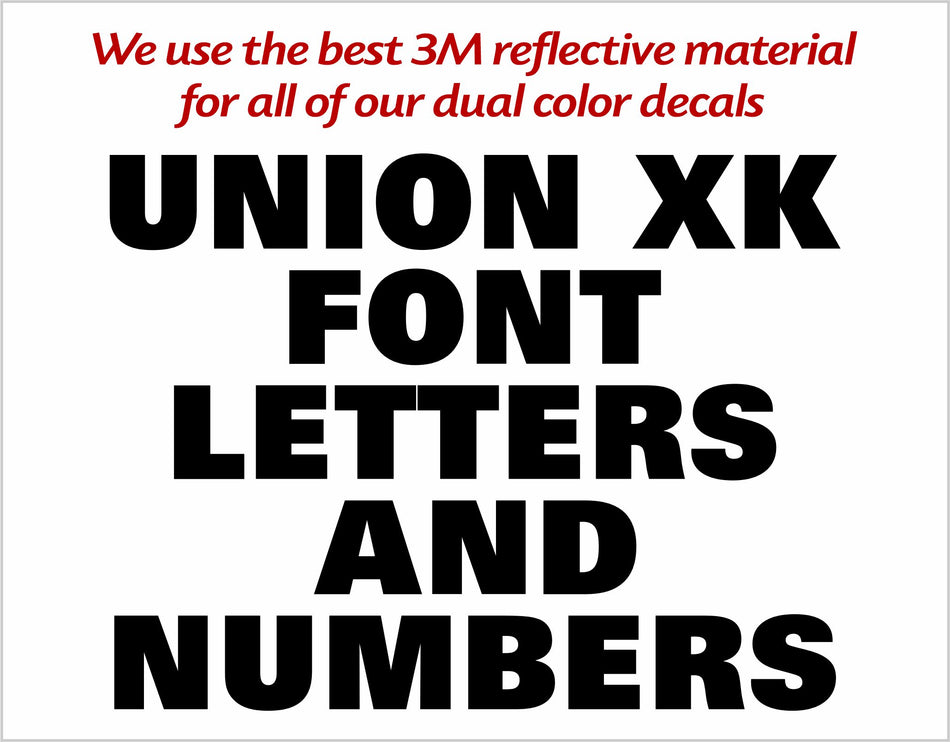 Union Current Letters Letters and Numbers – Powercall Sirens LLC