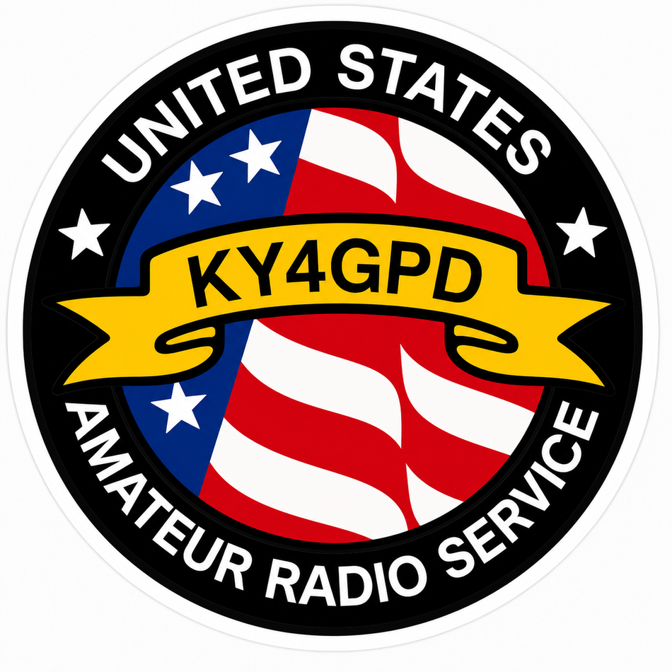 US Amateur Radio Service Customer Decal or Magnet (sqd.1)