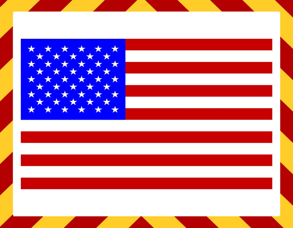 Window Decal - USA Flag Window Decal