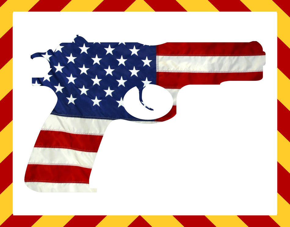 Window Decal - USA Pistol Window Sticker
