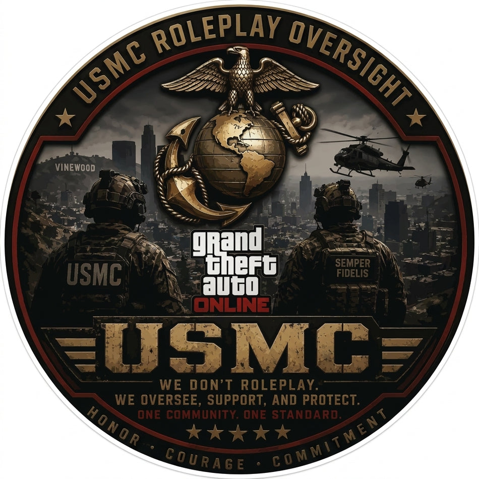 USM Grand Theft Circle Customer Decal or Magnet (sqd.1)