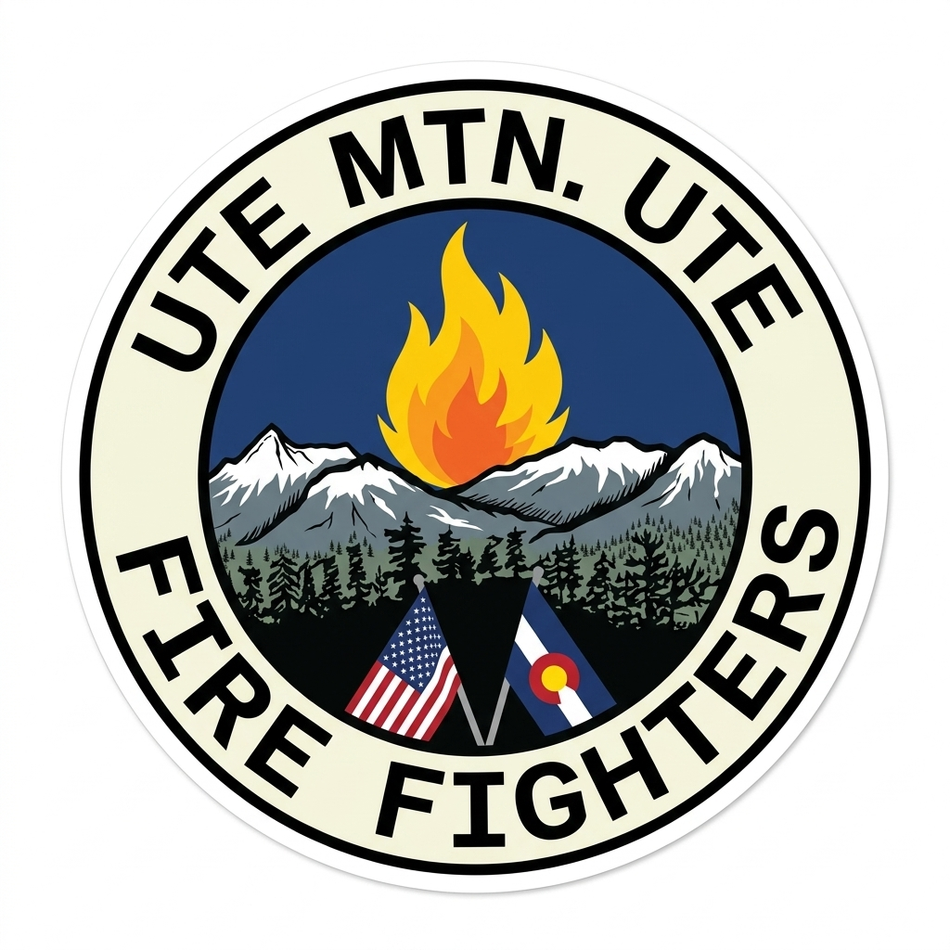 UTE Moutain Firefighters Customer Decal or Magnet (sqd.1)