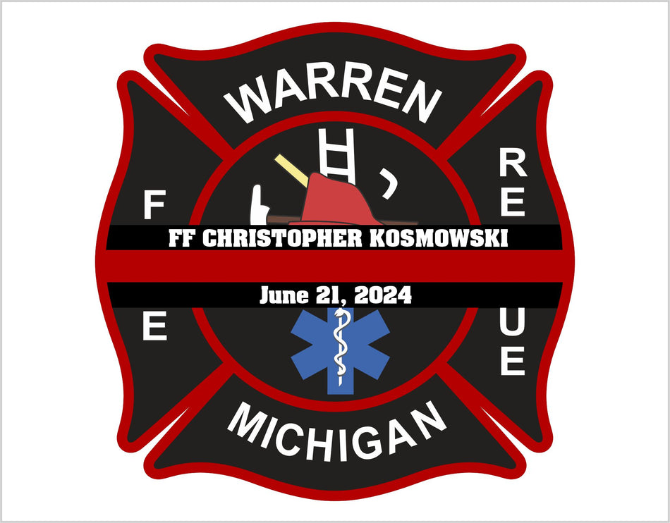 Warren Michigan Chris Kosmowski Customer Decal