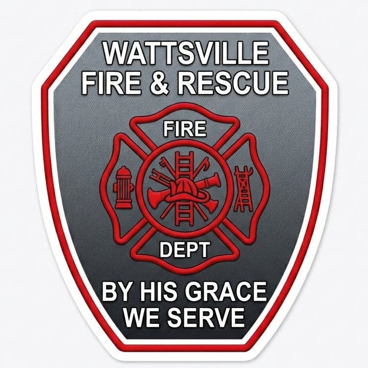 Wattsville Fire Rescue Window/Helmet Decal or MAGNET (sqd.1)
