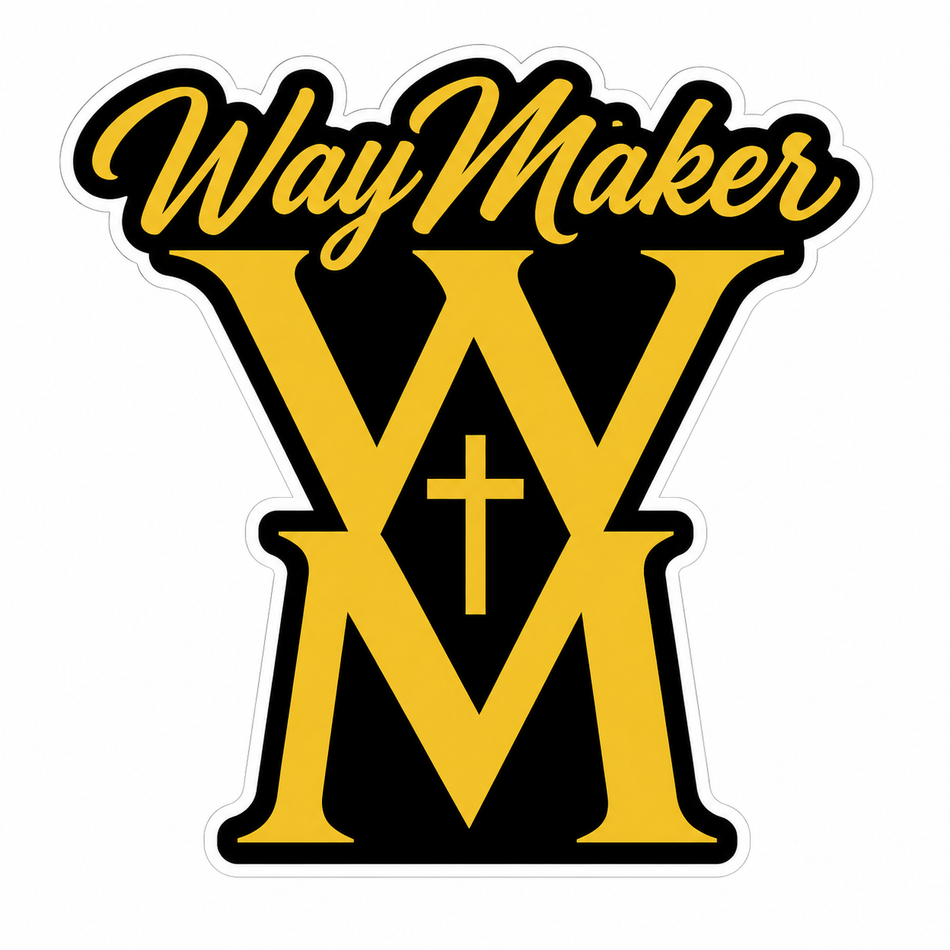 Way Makers WM Customer Decal – Economy Bulk Decals sqd.1