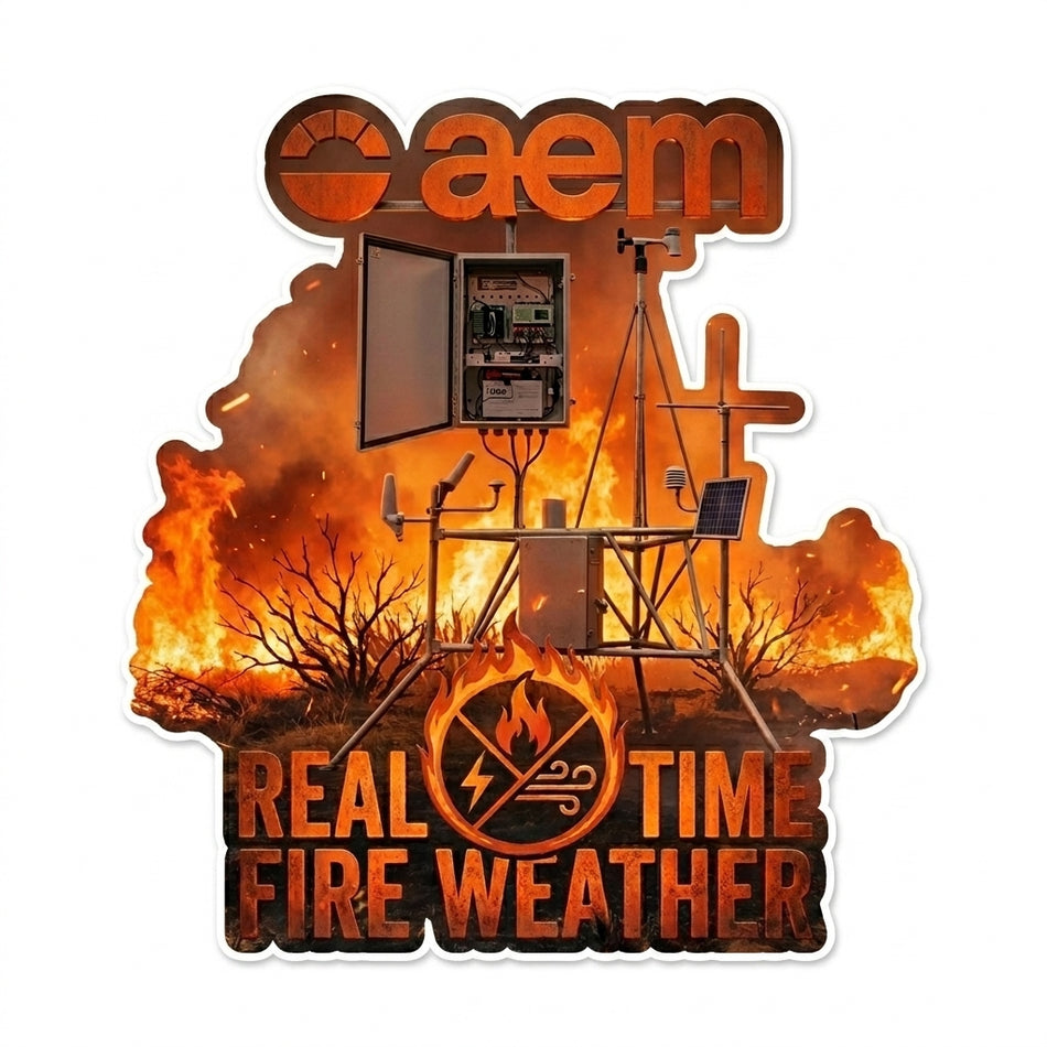 Real Time Fire Weather Helmet Window/Helmet Decal or MAGNET
