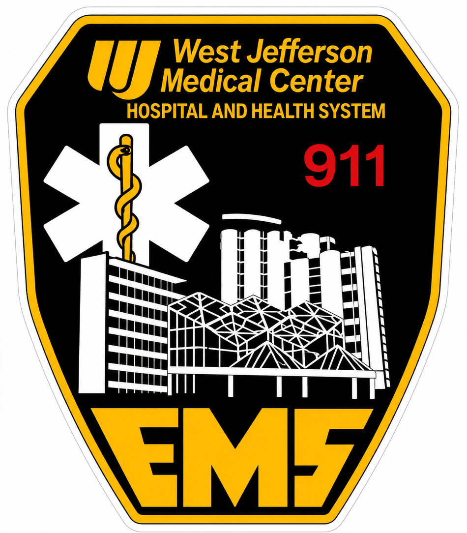 West Jefferson Medical Customer Decal – Economy Bulk Decals sqd.1