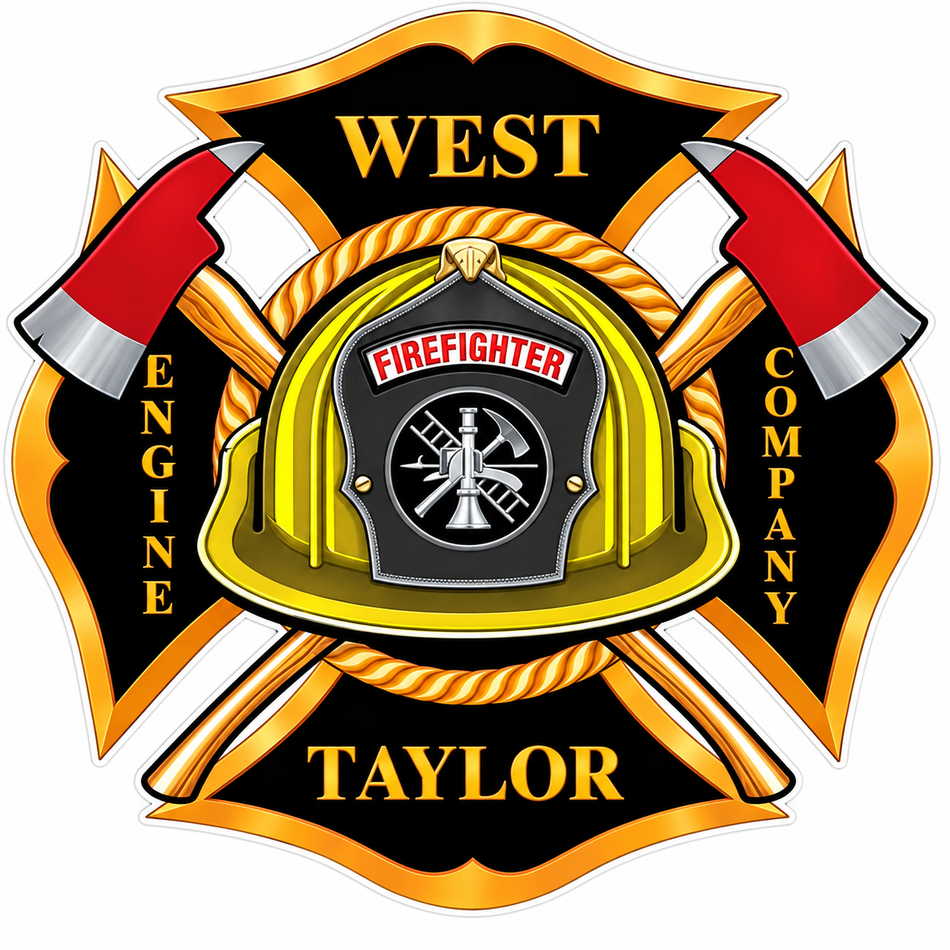 West Taylor Engine Company Customer Decal – Economy Bulk Decals sqd.1