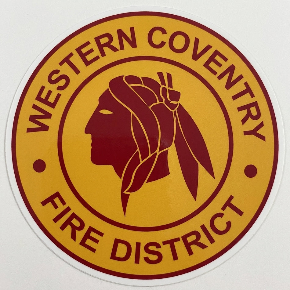 Western Coventry Fire Dist. Window/Helmet Decal or MAGNET (sqd.1)