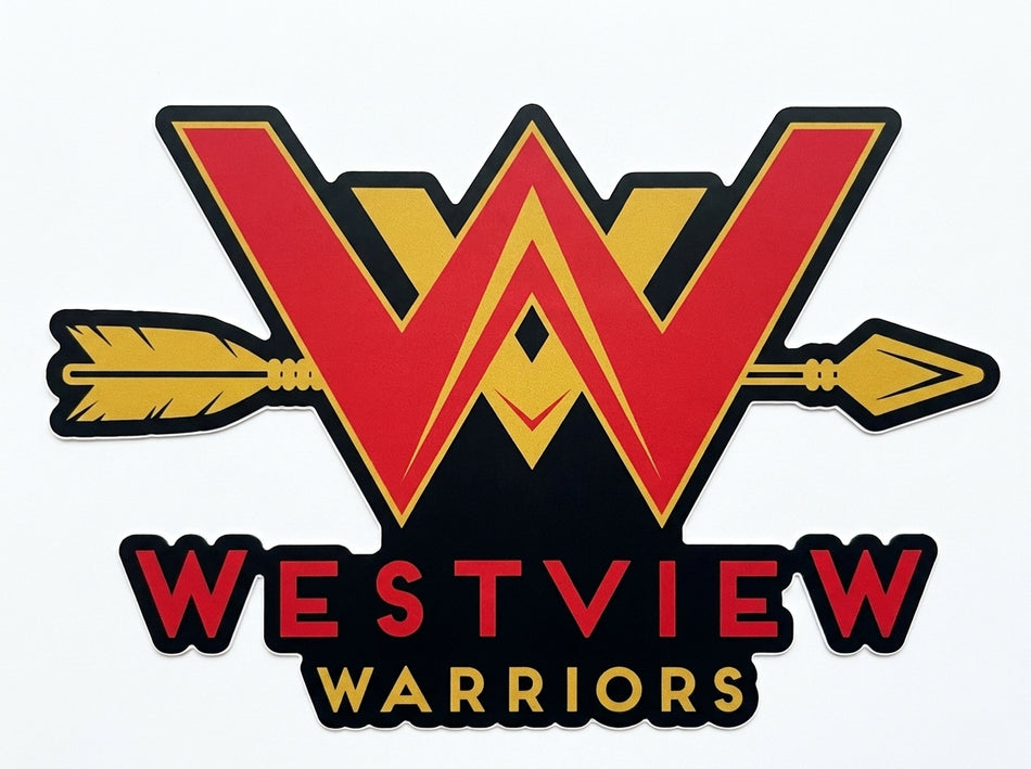 Westview Warriors Window or Helmet Decal