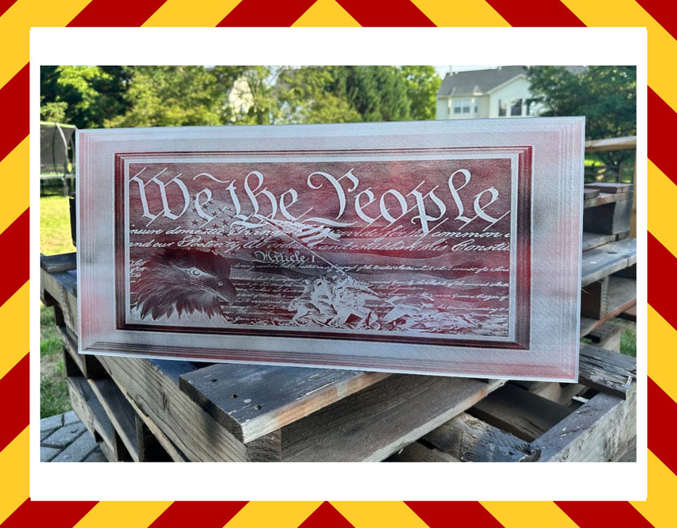 We The People Acrylic Custom Design