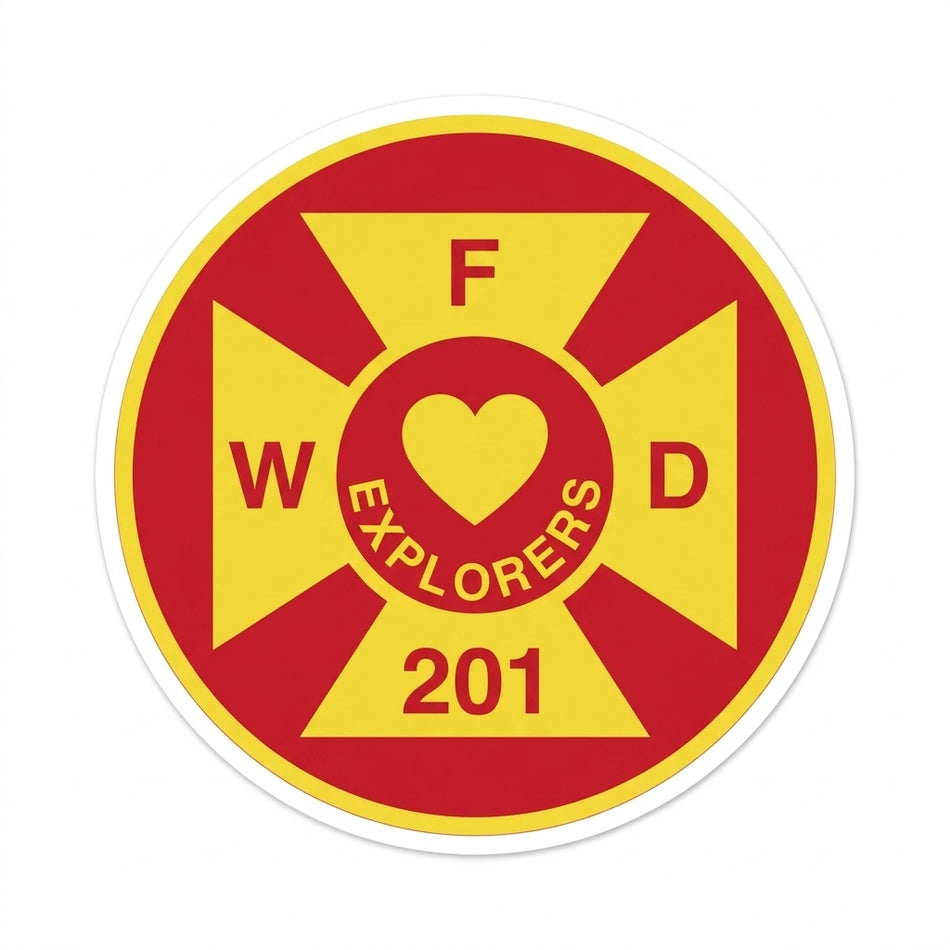 WFD 201 Explorers Window/Helmet Decal or MAGNET (sqd.1)