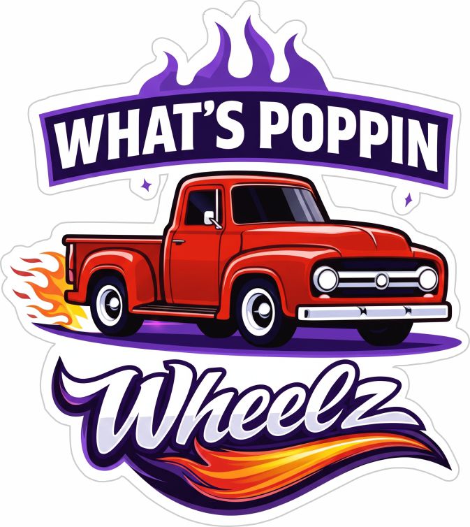 What's Poppin Wheelz Customer Decal or Magnet