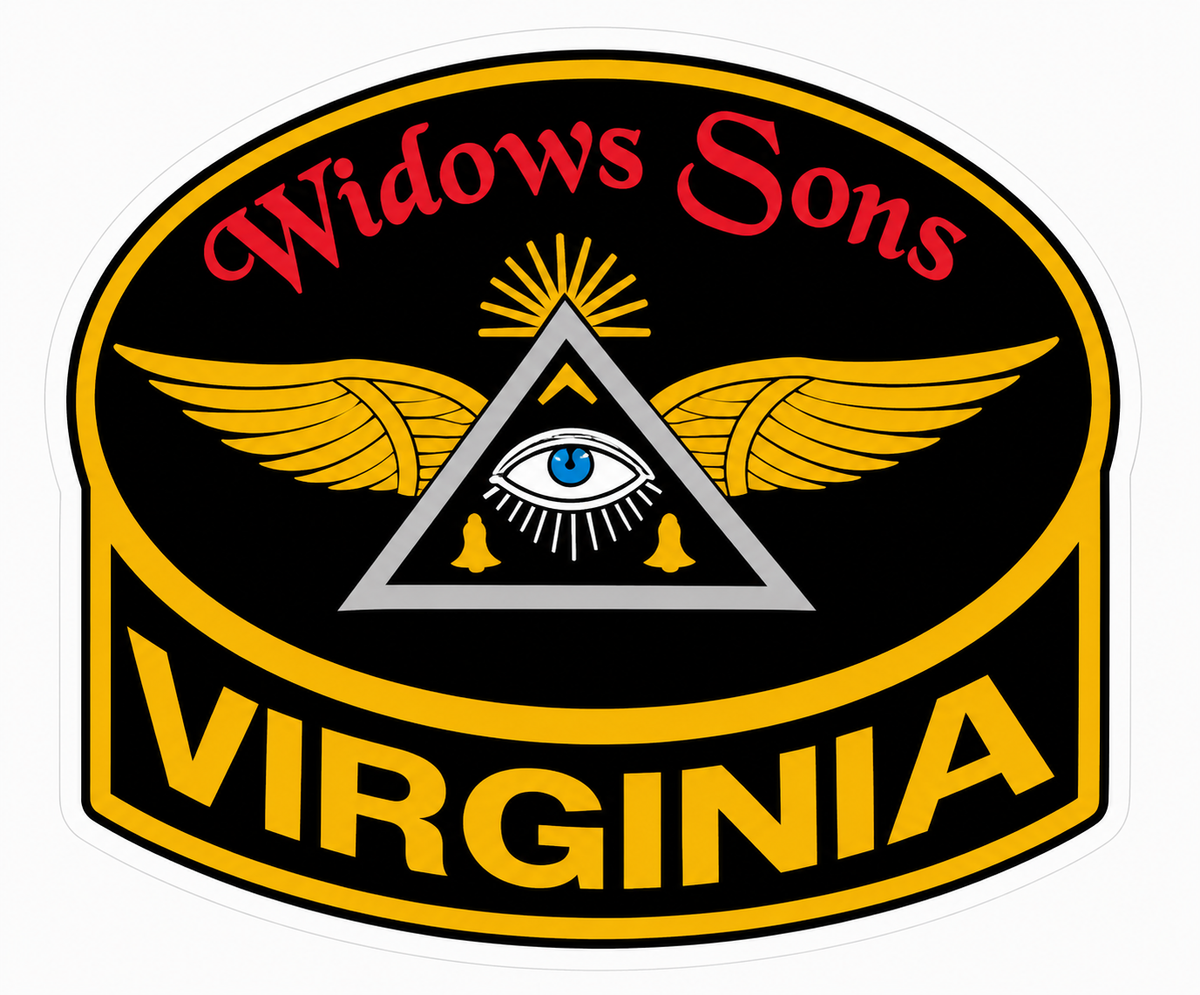 Widow's Sons Virginia Window or Helmet Decal economy bulk decal