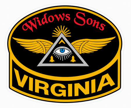 Widow's Sons Virginia Window or Helmet Decal economy bulk decal