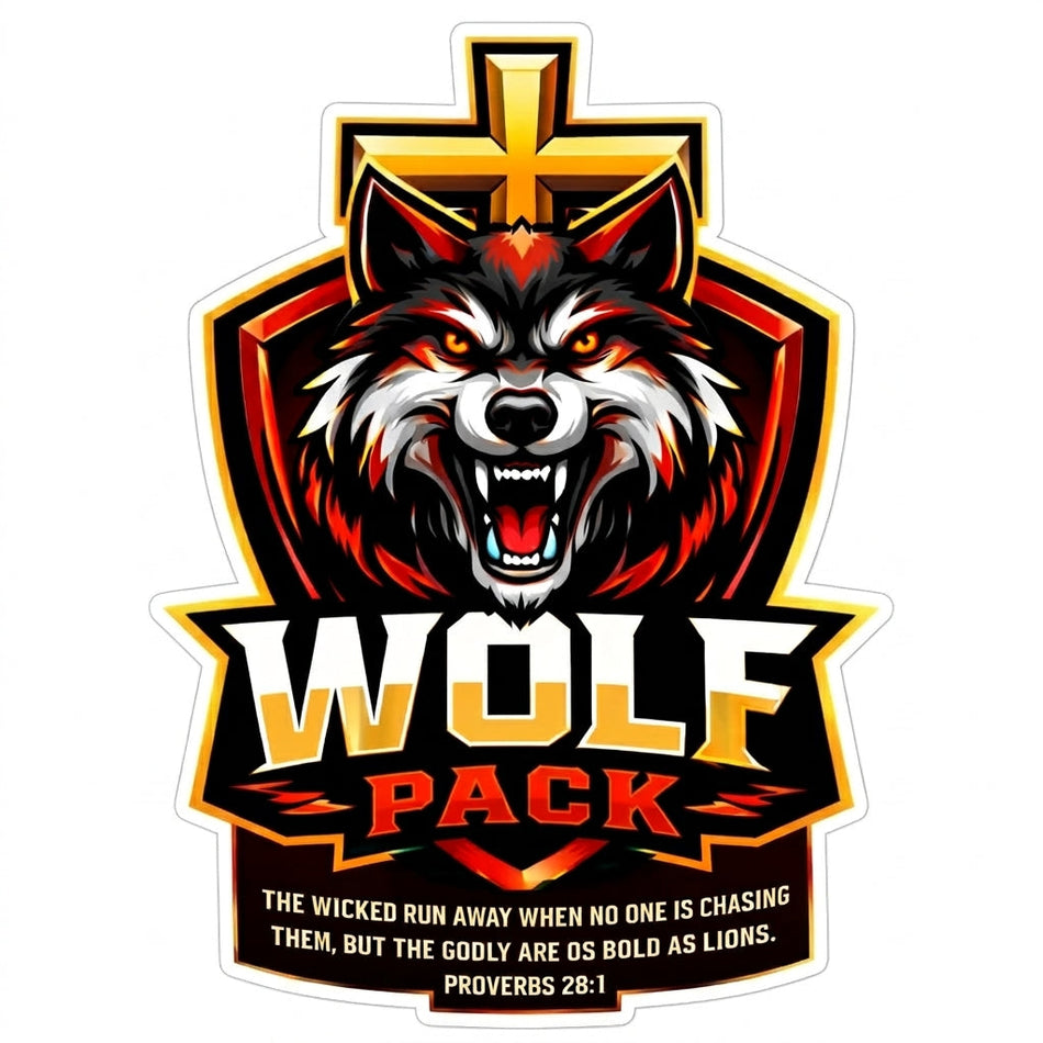 Wolf Pack Customer Decal or Magnet economy non-reflective decal