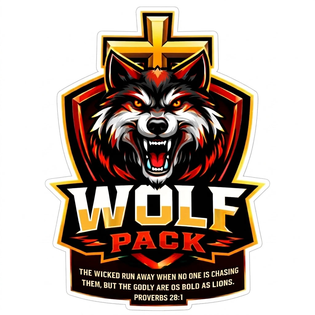 Wolf Pack Customer Decal or Magnet economy non-reflective decal